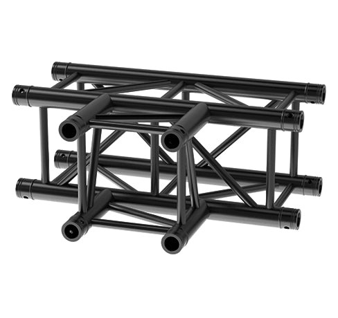 LITECRAFT TRUSS LT34B HD3 C35L - 3-Weg T-Stück, 710 x 500 mm, in RAL9005 schwarz matt, inkl. Verbindersatz