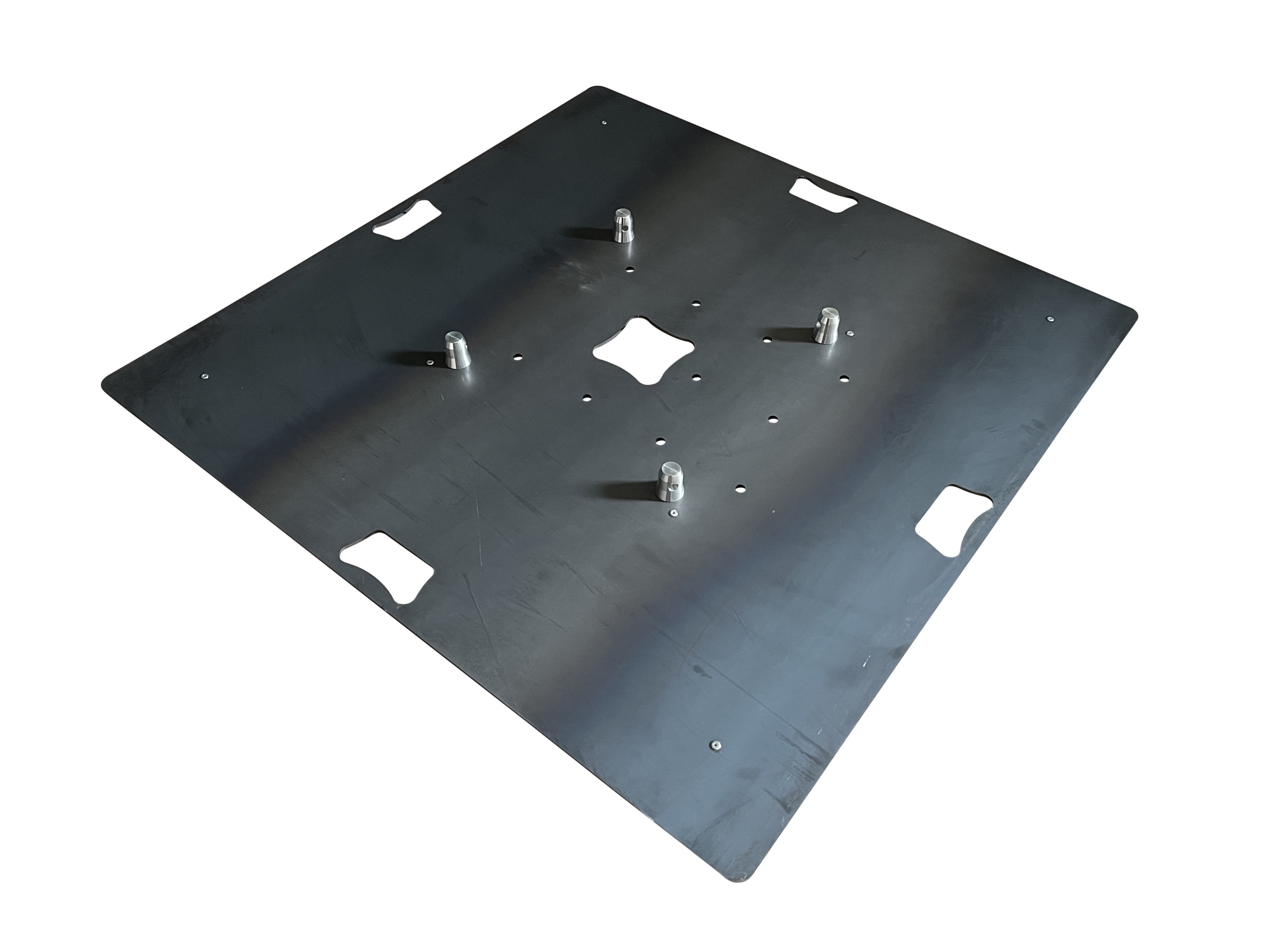 Traversen Bodenplatte 6 mm 100 x 100 cm 50 kg Griff mittig / TV Ständer