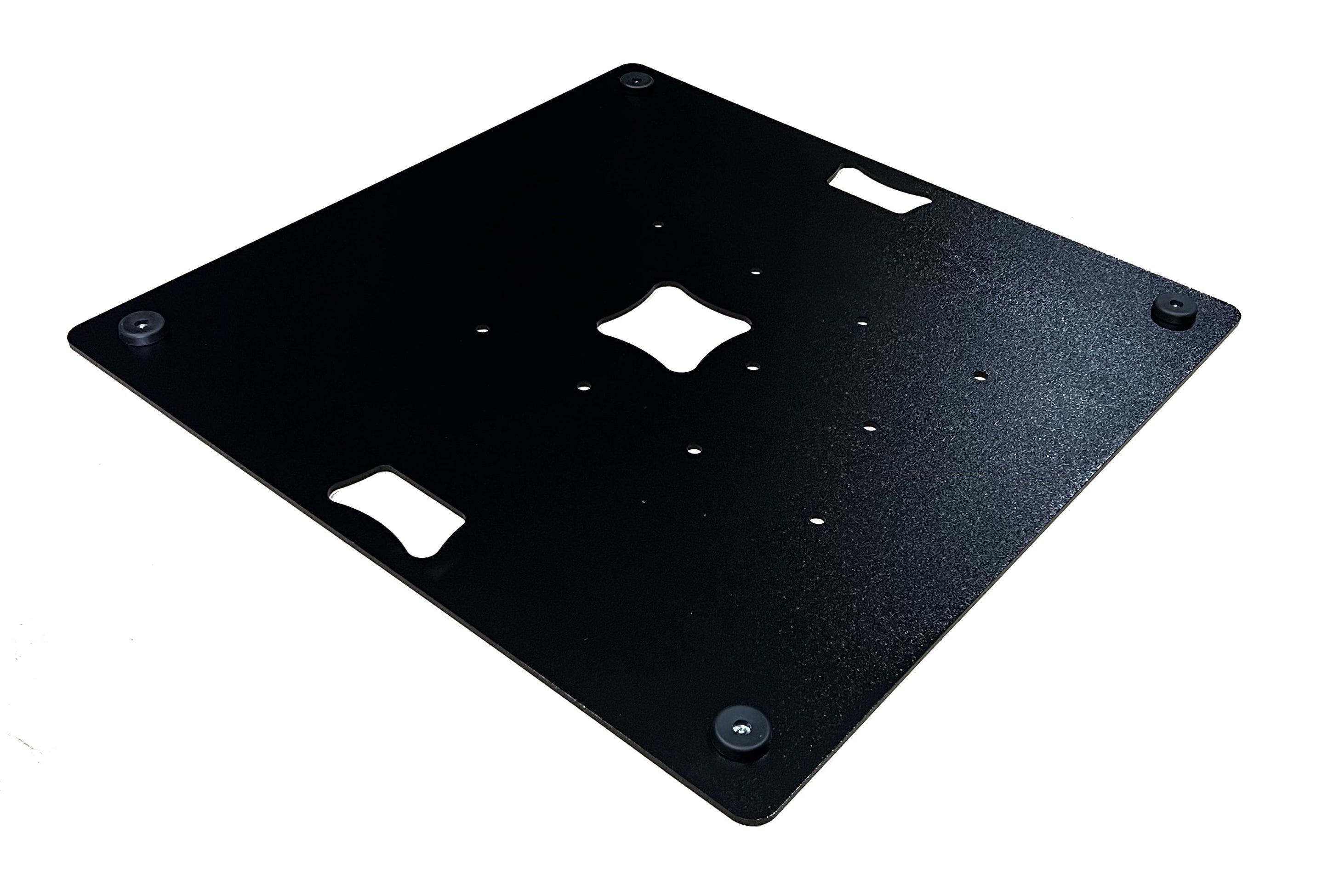 Traversen Bodenplatte 8 mm 80 x 80 cm 40 kg Griff mittig / TV Ständer Pulverbeschichtet
