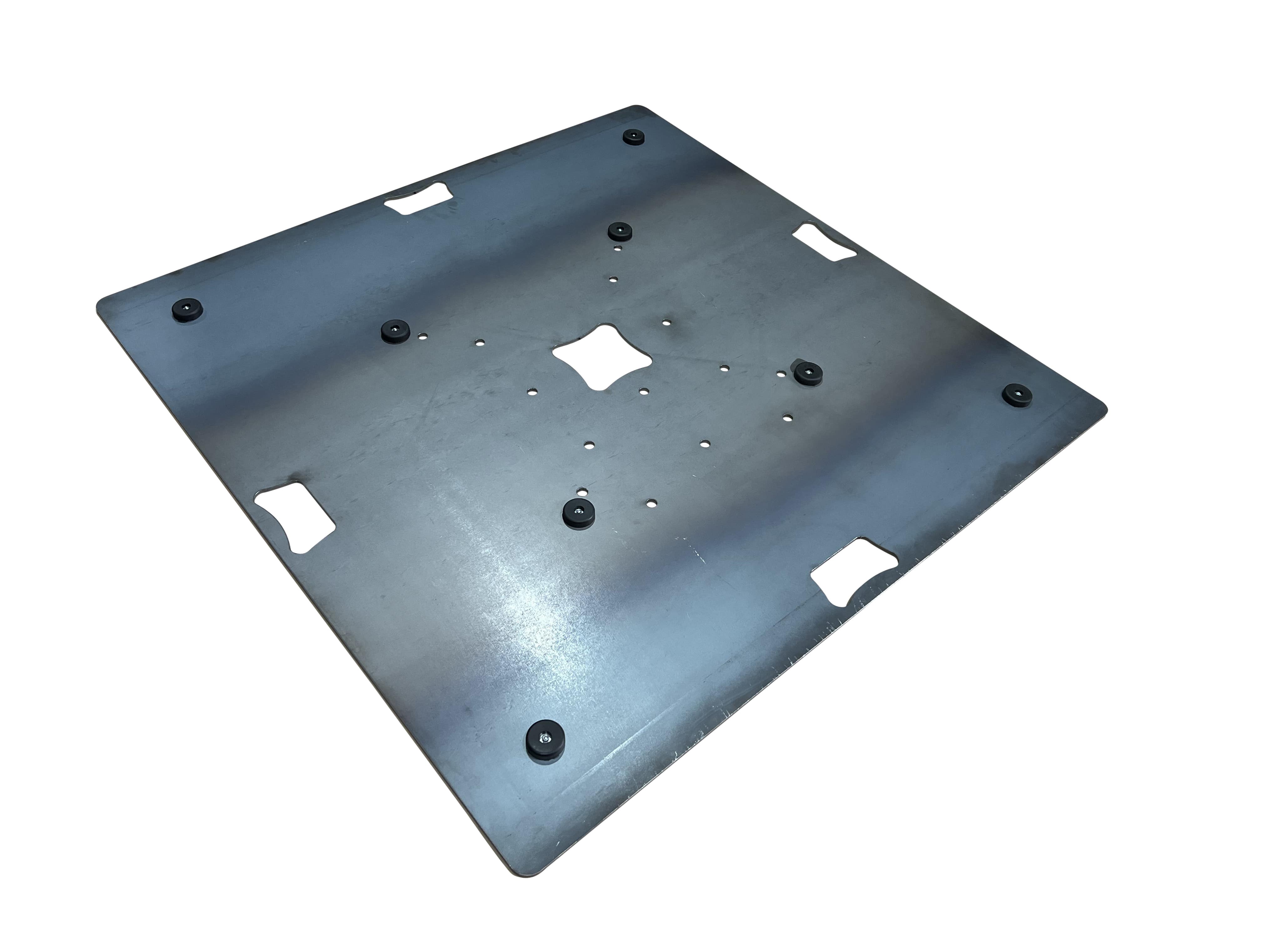 Traversen Bodenplatte 6 mm 100 x 100 cm 50 kg Griff mittig / TV Ständer