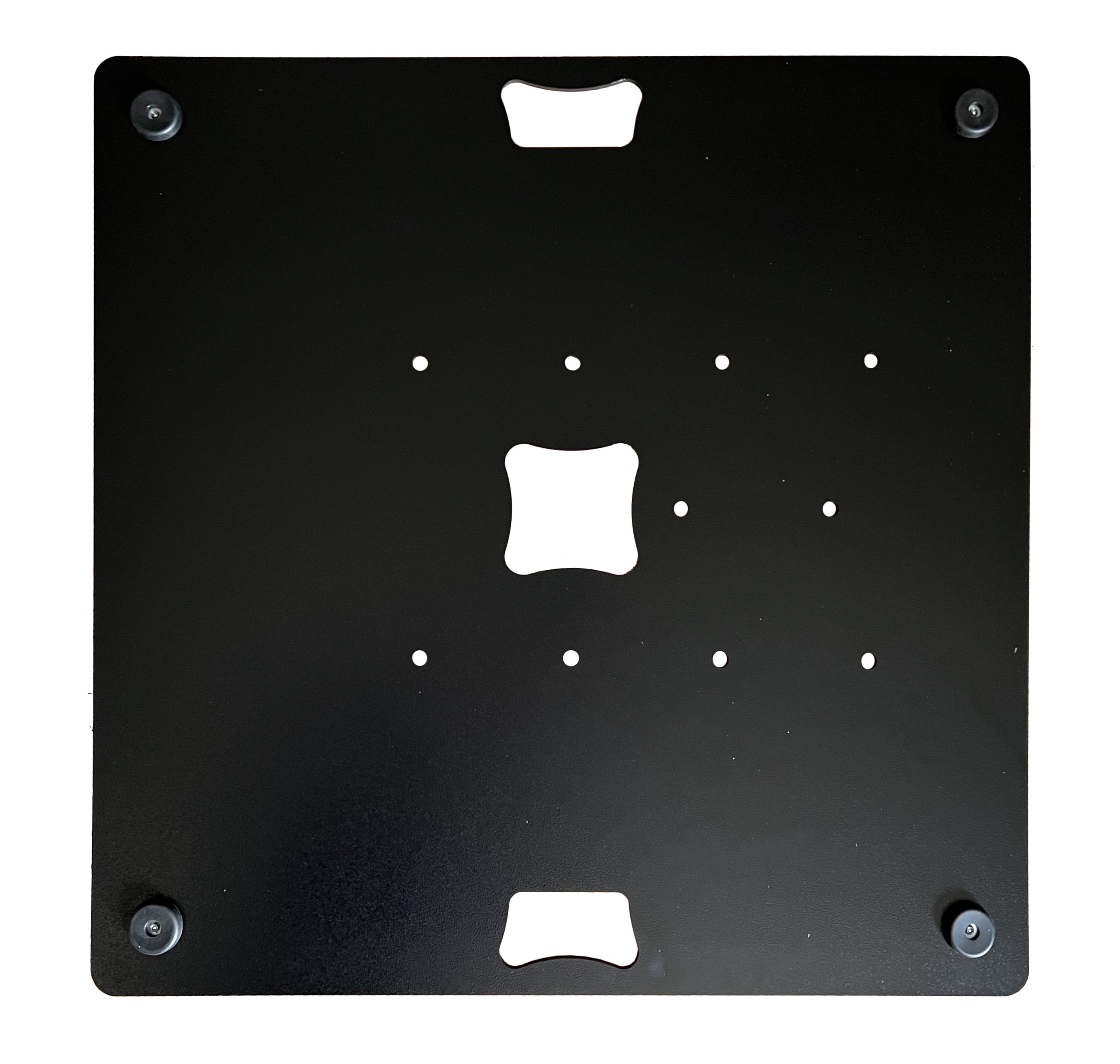 Traversen Bodenplatte 8 mm 80 x 80 cm 40 kg Griff mittig / TV Ständer Pulverbeschichtet