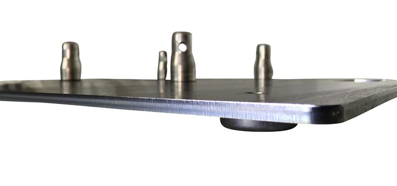 Traversen Bodenplatte 6 mm 80 x 80 cm 30 kg Griff mittig / TV Ständer