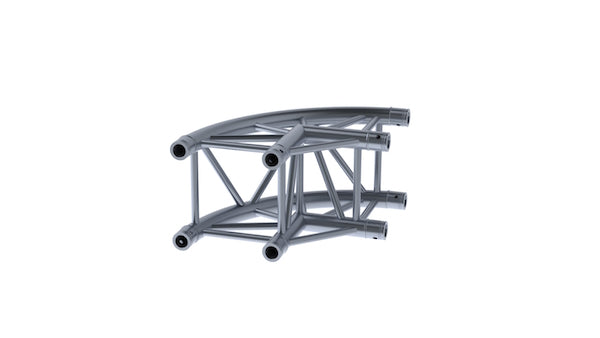 LITECRAFT TRUSS LT34 C21R - 2-Weg Winkel 90° rund, inkl. Verbindersatz
