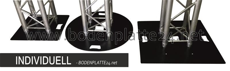 Traversen Bodenplatte 6 mm 50 x 50 cm 11 kg Pulverbeschichtet