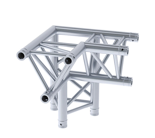 LITECRAFT TRUSS LT33 C33 - 3-Weg Winkel 90° rechts, Spitze unten, inkl. Verbindersatz