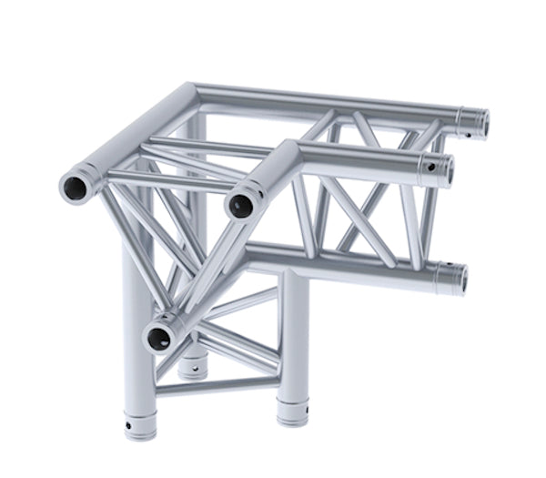 LITECRAFT TRUSS LT33 C34 - 3-Weg Winkel 90° links, Spitze unten, inkl. Verbindersatz