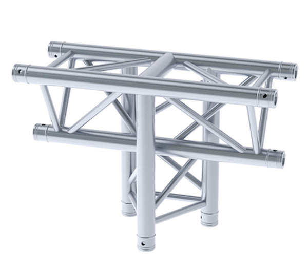 LITECRAFT TRUSS LT33 C35 - 3-Weg T-Stück vertikal, Spitze unten, inkl. Verbindersatz