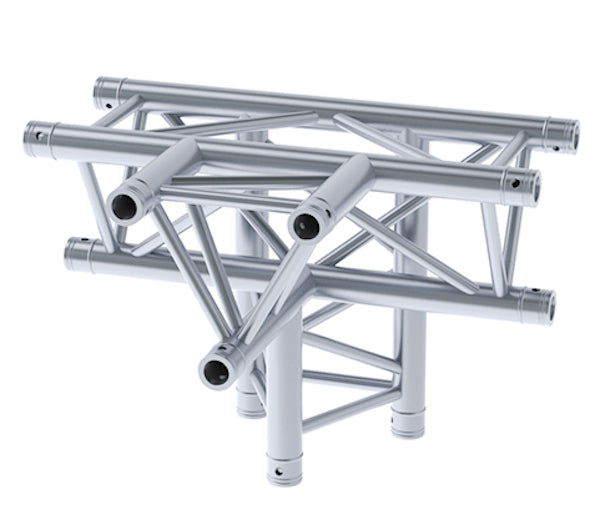 LITECRAFT TRUSS LT33 C42 - 4-Weg T-Stück, Spitze unten, inkl. Verbindersatz