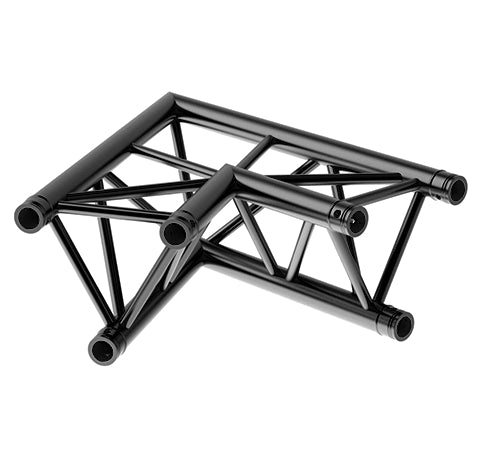 LITECRAFT TRUSS LT33B C20 - 2-Weg Winkel 60°, in RAL9005 schwarz matt, inkl. Verbindersatz