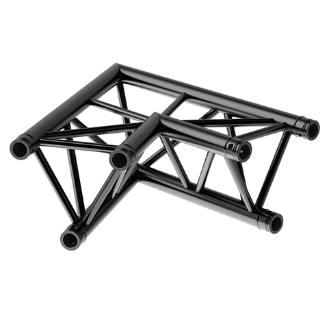 LITECRAFT TRUSS LT33B C21 - 2-Weg Winkel 90°, in RAL9005 schwarz matt, inkl. Verbindersatz