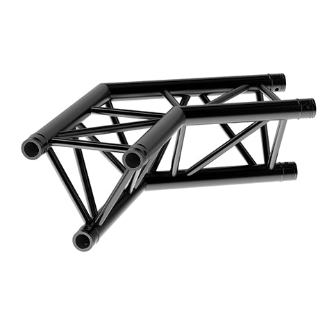 LITECRAFT TRUSS LT33B C22 - 2-Weg Winkel 120°, in RAL9005 schwarz matt, inkl. Verbindersatz