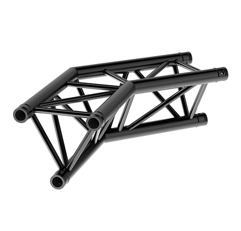 LITECRAFT TRUSS LT33B C23 - 2-Weg Winkel 135°, in RAL9005 schwarz matt, inkl. Verbindersatz