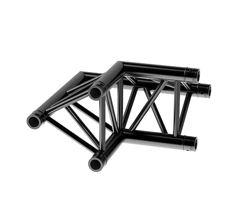 LITECRAFT TRUSS LT33B C24 - 2-Weg Winkel 90° Spitze außen, in RAL9005 schwarz matt, inkl. Verbindersatz