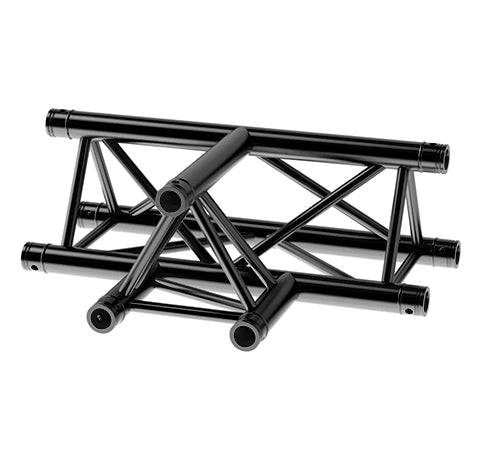 LITECRAFT TRUSS LT33B C36K - 3-Weg T-Stück 500mm horizontal, in RAL9005 schwarz matt, inkl. Verbindersatz