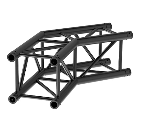 LITECRAFT TRUSS LT34B C23 - 2-Weg Winkel 135°, in RAL9005 schwarz matt, inkl. Verbindersatz