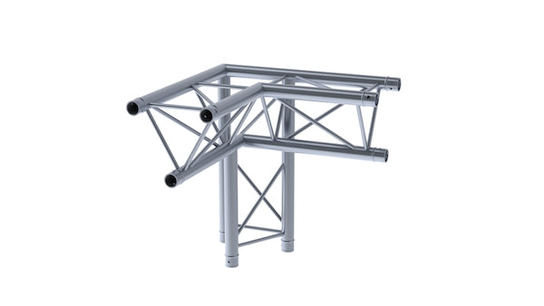 LITECRAFT TRUSS LT23 C33 - 3-Weg Winkel 90° rechts, Spitze unten, inkl. Verbindersatz