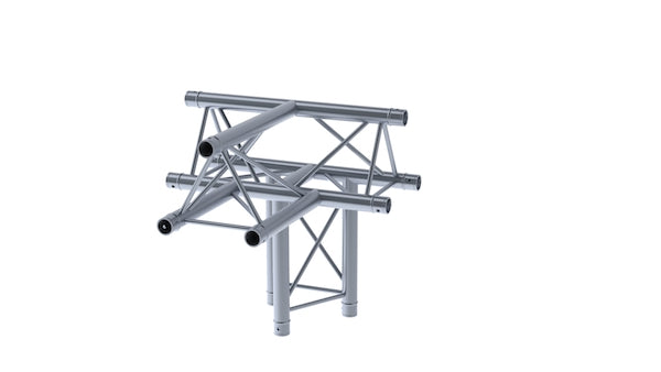 LITECRAFT TRUSS LT23 C43 - 4-Weg T-Stück, Spitze oben, inkl. Verbindersatz