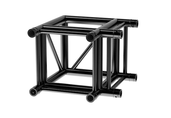 LITECRAFT TRUSS LT44B HD3 C21 - 2-Weg Winkel 90°, in RAL9005 schwarz matt, inkl. Verbindersatz