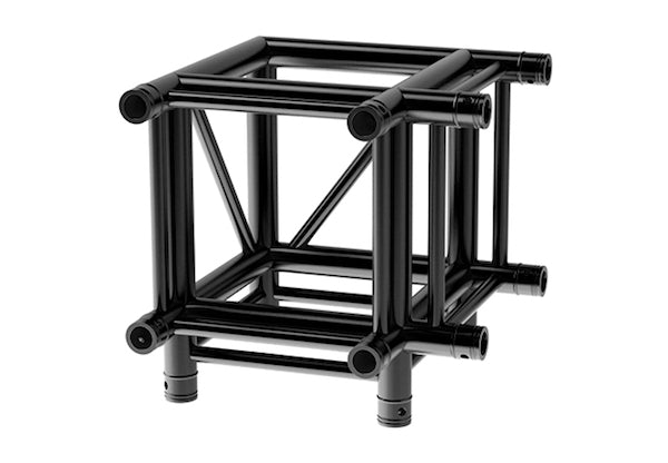 LITECRAFT TRUSS LT44B HD3 C30 - 3-Weg Winkel, in RAL9005 schwarz matt, inkl. Verbindersatz