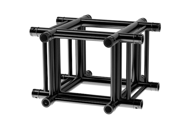 LITECRAFT TRUSS LT44B HD3 C41 - 4-Weg Kreuz, in RAL9005 schwarz matt, inkl. Verbindersatz