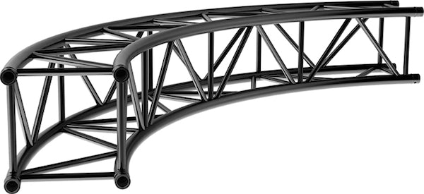 LITECRAFT TRUSS LT44B HD3 - je Meter gebogene Kontur, in RAL9005 schwarz matt